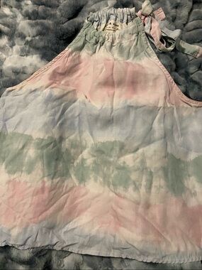 cloth & stone Pastel Tie-Dye Halter Tank Top in Pink, Green, Blue